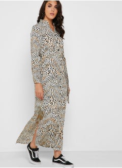 DOROTHY PERKINS Leopard Print Tie Waist Shirt Dress  - Image 4