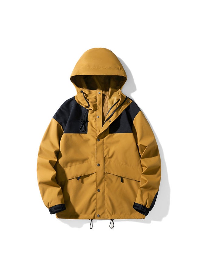 Izexx Tide Brand Mountain Three-proof Charge Jacket Outdoor Stitching Contrast Color Waterproof Windproof Charge Jacket Couple Jacket - Image 1