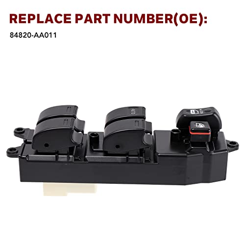 LCWRGS مفتاح نافذة الطاقة الرئيسي LCWRGS متوافق مع كامري 1997 1998 1999 2000 2001، كورولا 1998 1999 2000 2001 2002، أفالون 1998 1999، 84820-AA011 - Image 3