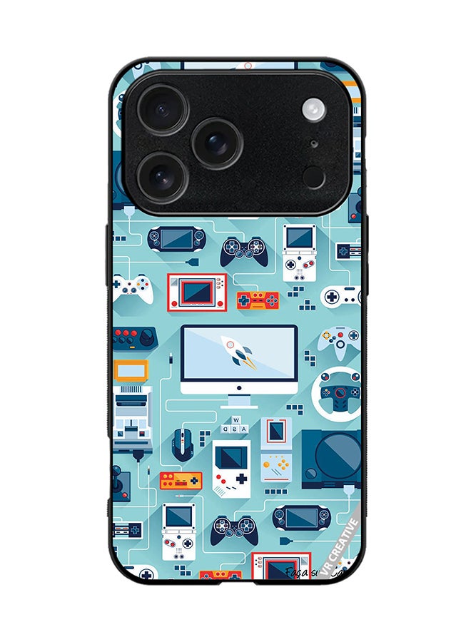 Protective Case Cover For Apple iPhone 17 Pro Ps 5 Remote Controls Design Multicolour