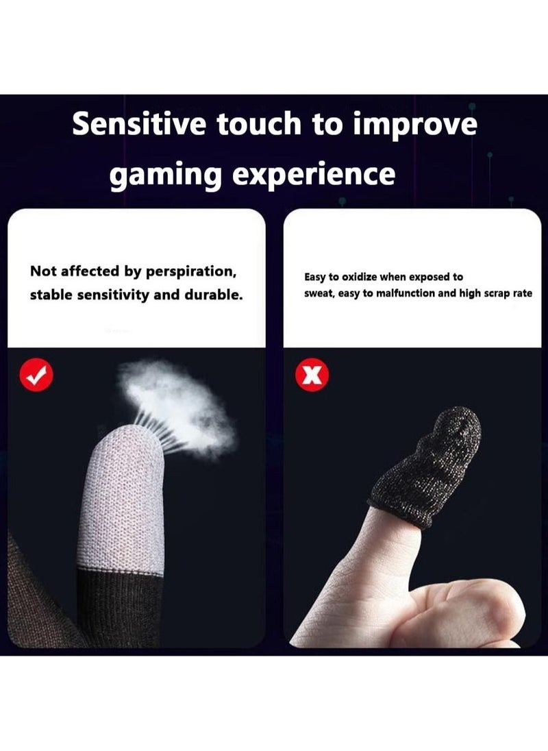 Beauenty Gaming Gloves - The Newest Sweatproof Finger Gloves with Touch Screen Compatibility, Designed with Silver Fiber G1 Material for PUBG Mobile Phone Games Accessories (1Pair)  - Image 3