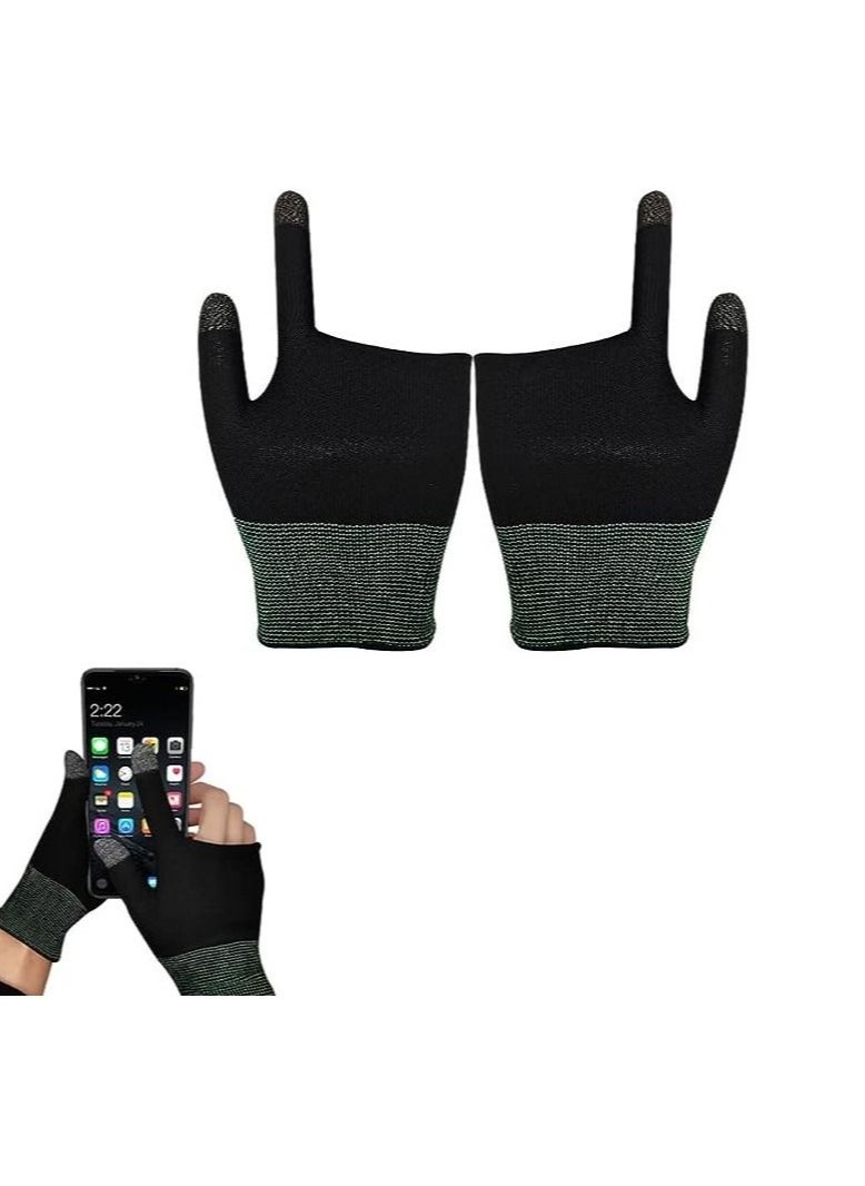 Beauenty Gaming Gloves - The Newest Sweatproof Finger Gloves with Touch Screen Compatibility, Designed with Silver Fiber G1 Material for PUBG Mobile Phone Games Accessories (1Pair)  - Image 1