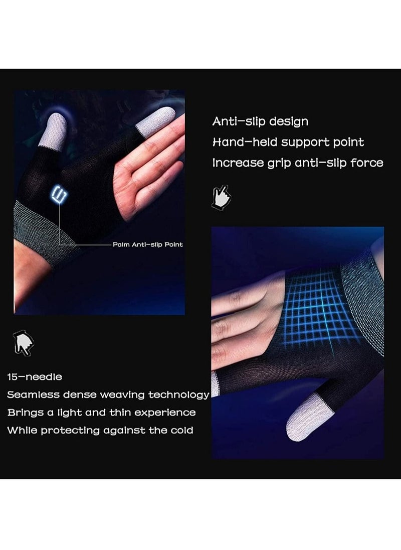 Beauenty Gaming Gloves - The Newest Sweatproof Finger Gloves with Touch Screen Compatibility, Designed with Silver Fiber G1 Material for PUBG Mobile Phone Games Accessories (1Pair)  - Image 5