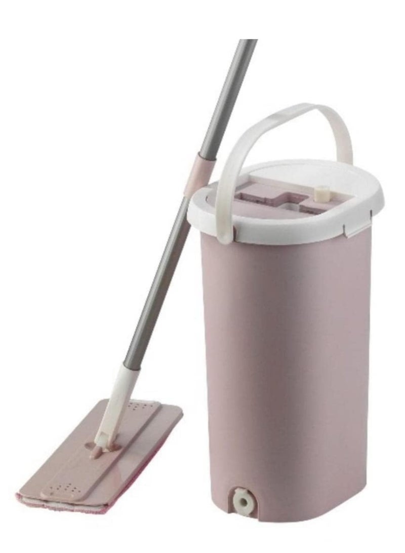 vip ahmet VIP Ahmet Self-Cleaning Mop System with Dual Chamber Bucket, Wash and Dry Function, Cafe Color, 100% Clean Water Technology, Made In Turkey  - Image 1