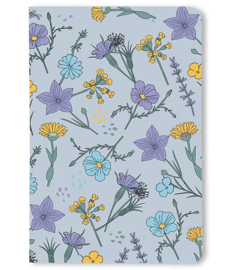 BOUND N FOUND Notebook: 100 GSM, A5, Dot Grid, 160 Pages, Journal Diary (Floral) - Image 1