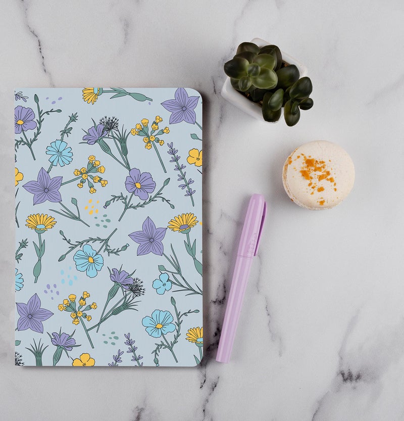 BOUND N FOUND Notebook: 100 GSM, A5, Dot Grid, 160 Pages, Journal Diary (Floral) - Image 4