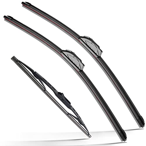 RAINTOK Windshield Wiper Blades Replacement for 1999-2004 Honda Odyssey / 1999-2003 Lexus RX300 Original Factory Quality Front Rear Wipers Blade Set for My Car - 24" 21" 16" - Image 1