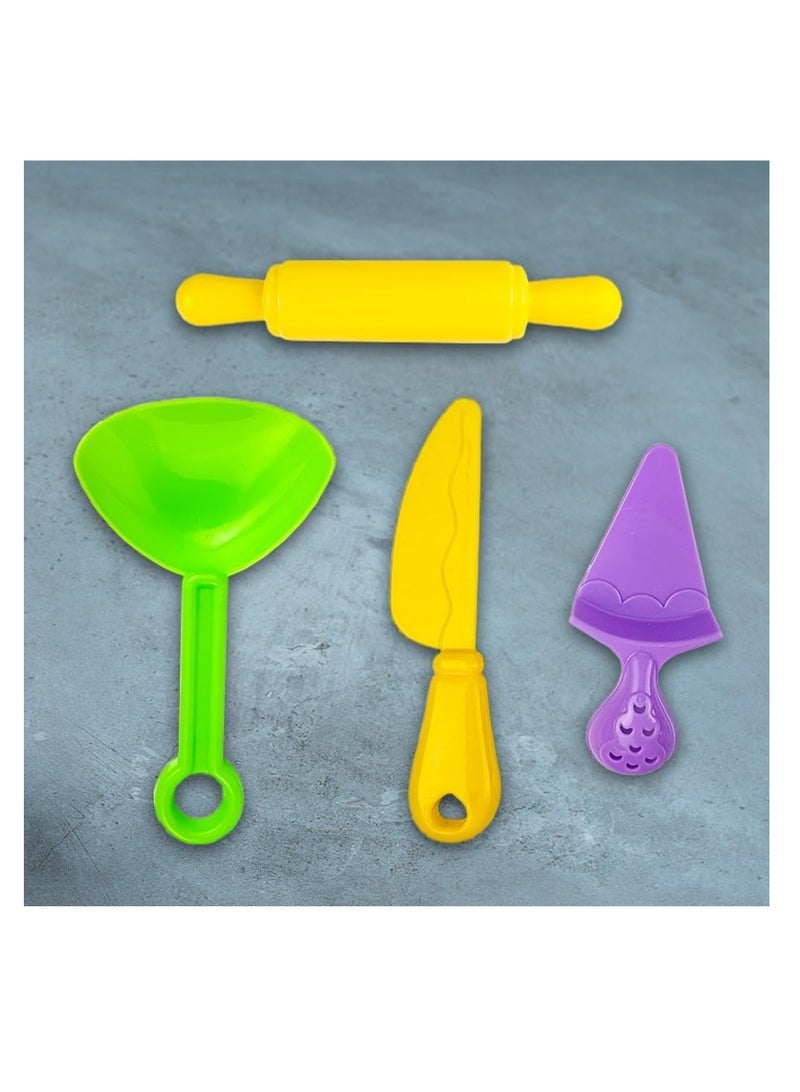 UKR Magical Moldable Sand Kit – 908g Colorful Craft Toys for Kids with Hamburger Molds & Tools – Sensory DIY Educational Set for Indoor & Outdoor Play (Food Fun) - Image 4