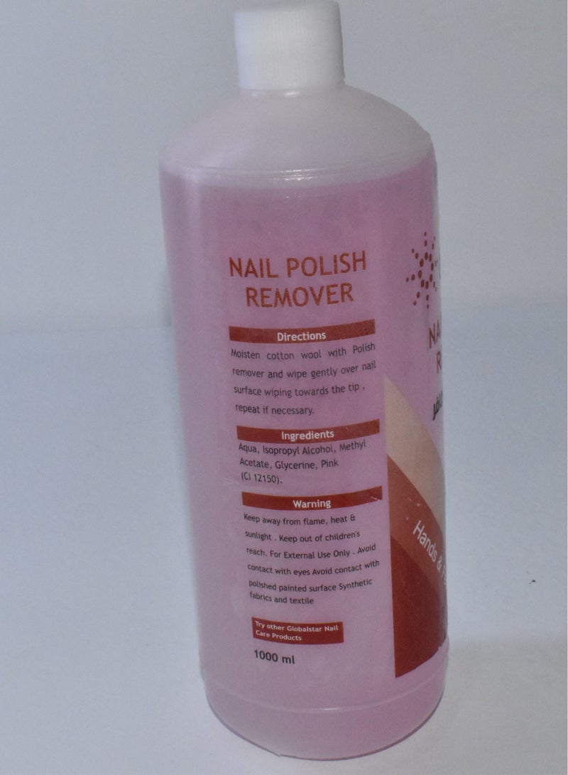 Global Star Nail Polish Remover Pink 1000ml - Image 2