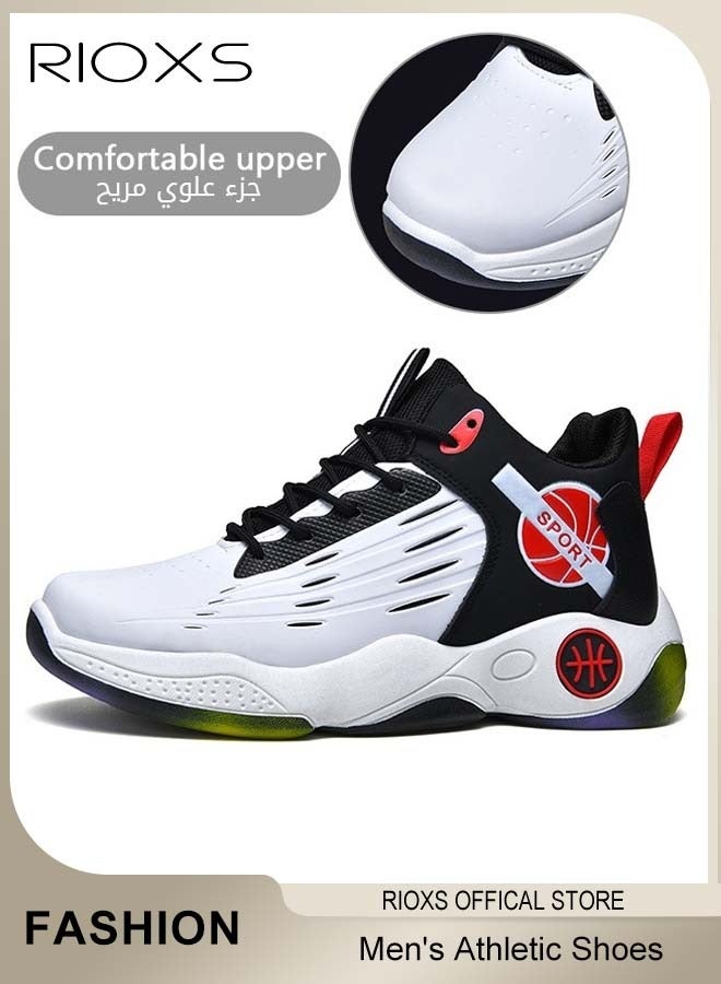 RIOXS Men's Athletic Shoes, Fashionable Trainers For Men, Lightweight Sports Shoes, Breathable Sneakers, Non-Slip Trainers, Comfort Outdoor Gym Shoes For Running Jogging Walking, Mens Athlesiure Trainers  - Image 4