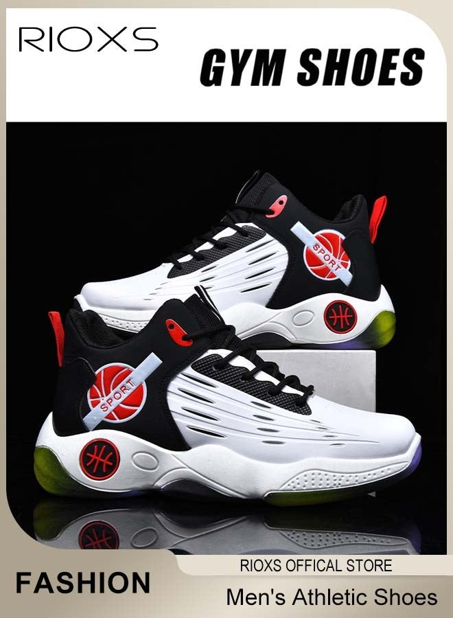 RIOXS Men's Athletic Shoes, Fashionable Trainers For Men, Lightweight Sports Shoes, Breathable Sneakers, Non-Slip Trainers, Comfort Outdoor Gym Shoes For Running Jogging Walking, Mens Athlesiure Trainers  - Image 2