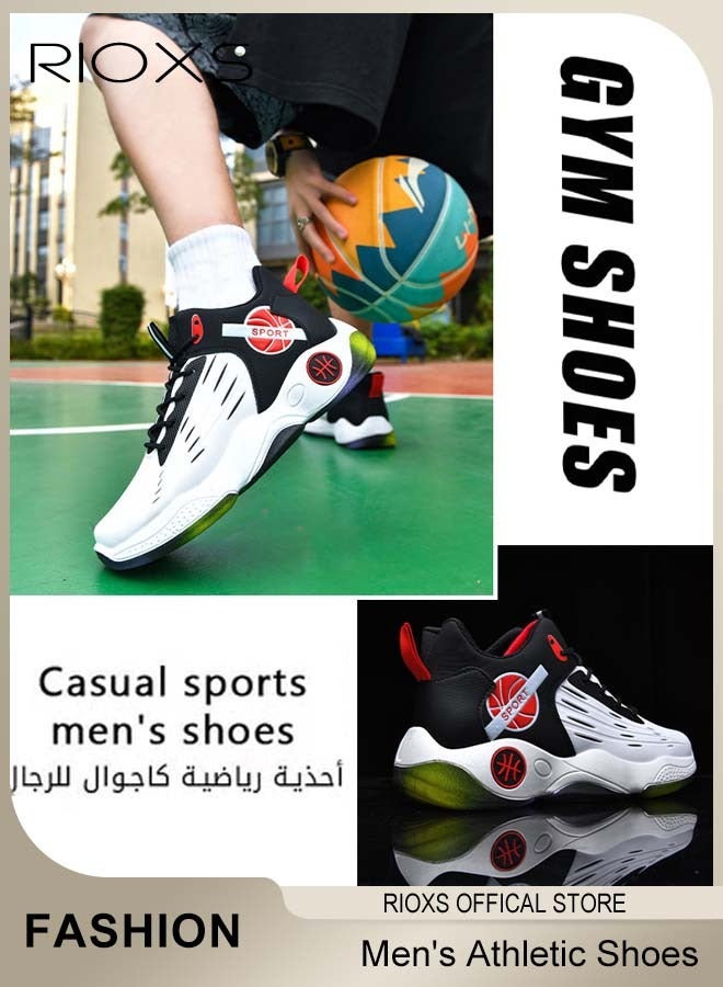 RIOXS Men's Athletic Shoes, Fashionable Trainers For Men, Lightweight Sports Shoes, Breathable Sneakers, Non-Slip Trainers, Comfort Outdoor Gym Shoes For Running Jogging Walking, Mens Athlesiure Trainers  - Image 5