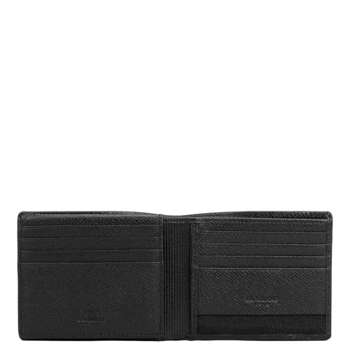 Da Milano Leather RFID Wallet for Men with Multicard Slot - Black - Image 3