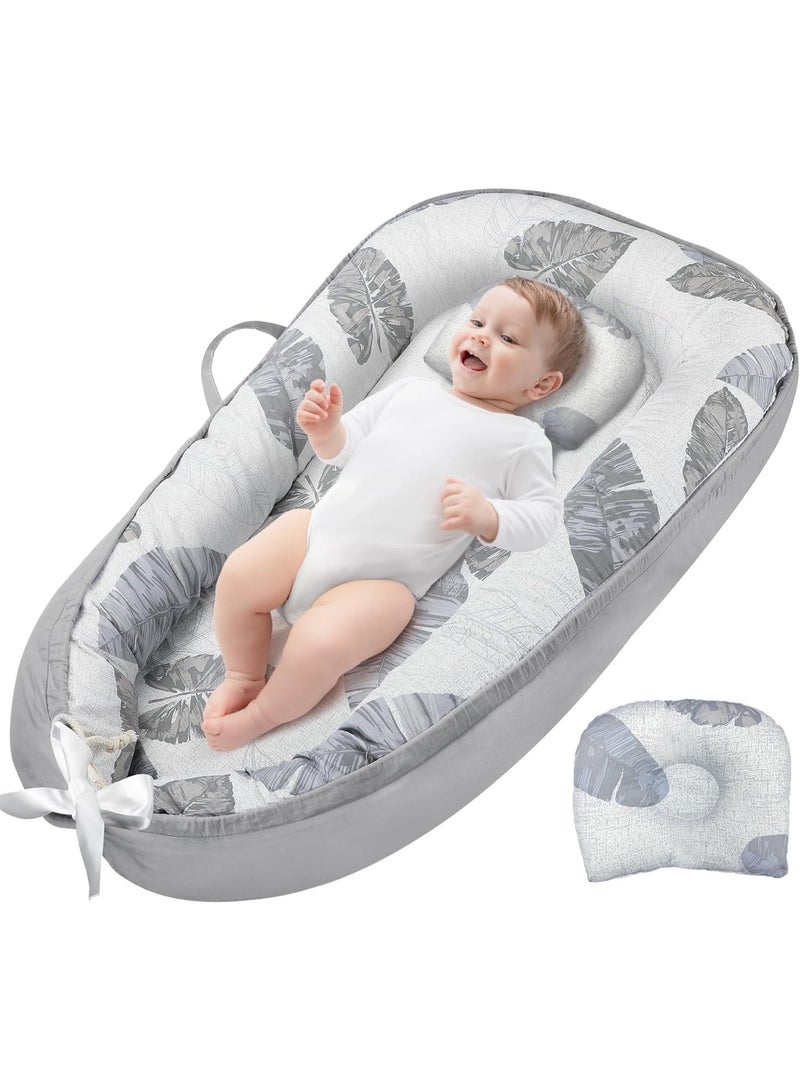 Baby Nests Lounger for Newborn, Snuggle Sleeping Bassinet for 0-24M, Lounger Portable Travel Bed Infant Co-sleeping Foldable Soft Breathable Newborn for 0-12 Months, Baby Essentials Adjustable In - Image 1