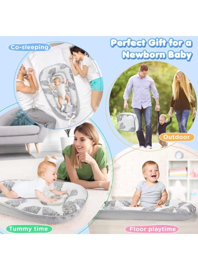 Baby Nests Lounger for Newborn, Snuggle Sleeping Bassinet for 0-24M, Lounger Portable Travel Bed Infant Co-sleeping Foldable Soft Breathable Newborn for 0-12 Months, Baby Essentials Adjustable In - Image 4