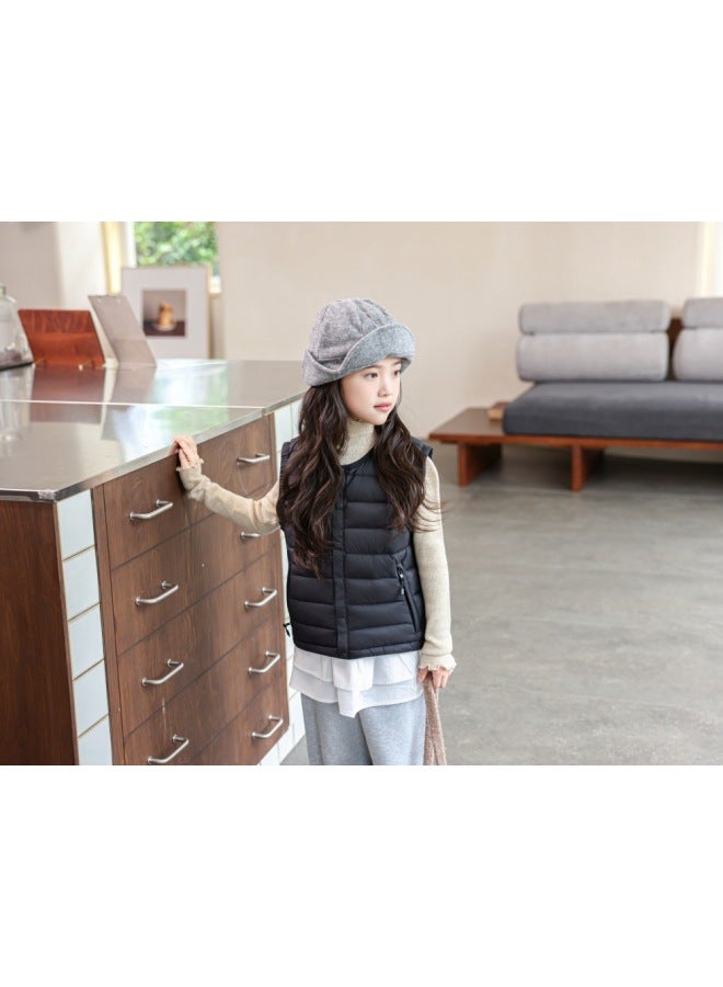 Lightweight Down Vest For Autumn And Winter, Men's Women's Children's Baby Waistcoat, 90% White Duck Down, Kids' Inner Wear Warm Sleeveless Jacket