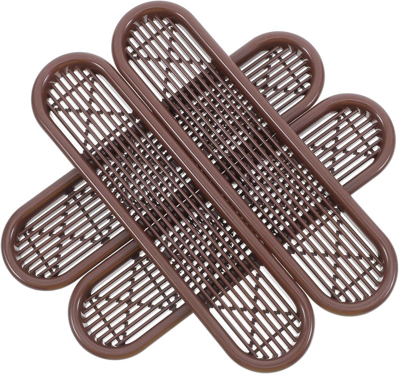 Lurrose 4pcs Furniture Grille Cover Plastic Ventilation Panel Air Circulation for Closet and Shoe Cabinets Easy Installation for - Image 1