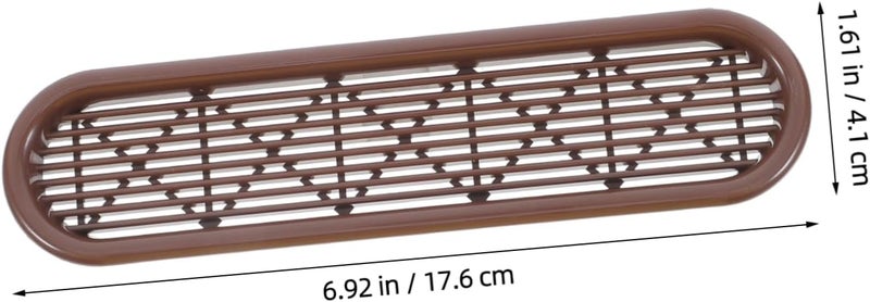 Lurrose 4pcs Furniture Grille Cover Plastic Ventilation Panel Air Circulation for Closet and Shoe Cabinets Easy Installation for - Image 2