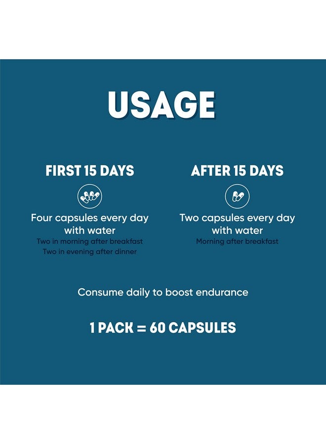 AADAR AADAR EN-DURE Capsule | Improves Energy, Immunity, Specially formulated for Men | Contains 10+ Ayurvedic herbs including Shilajit, Gokhru and Musli (60 Capsules) Pack of 3  - Image 5