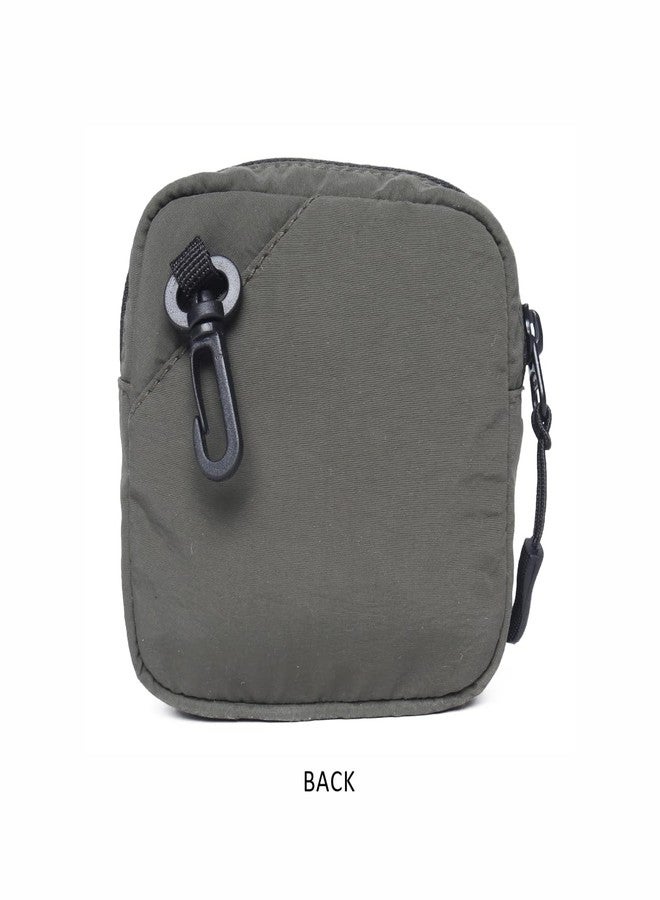 ASTRID Square Coin Pouch with Loop and Zipper Closure (Green) - Image 5