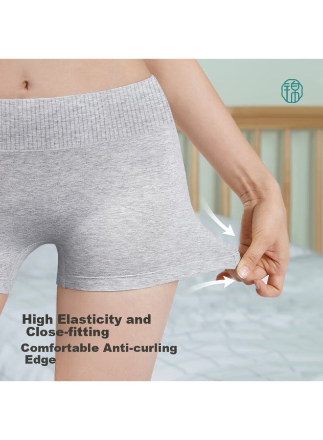 Jindu Women's Cotton Mid-waist Safety Underwear Anti-chafing Leg Pure Cotton Spring And Summer Safety Bottoms Anti-light Running Two-in-one Square Shorts - Image 4