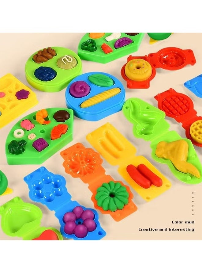 Jamal Burger Barbecue Color Dough Sets, Play Food Modeling Dough Kitchen Creations Toys, Play Kitchen Accessories, Color Dough Set For Kids Ages 4-8, Multiple Colors, Preschool Color Dough Cooking Toy - Image 5