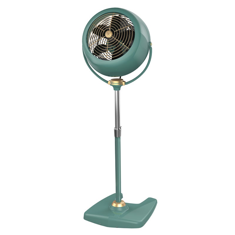 Vornado Vornado VFAN Sr Pedestal Vintage Fan Retro Metal Standing Air Circulator for Cooling  Decor 3 Speeds Adjustable Tilt Green 