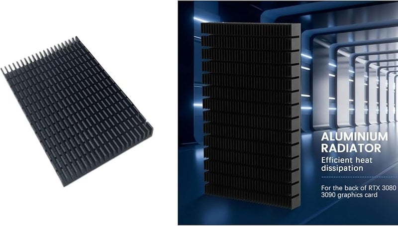 Aluminum GPU Backplate Cooler for RTX 3080 3090 Graphics Card VRAM 150x93x15mm - Image 3