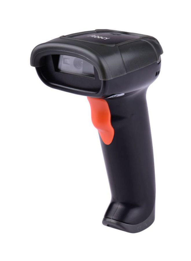 NIBEMINENT USB Connected 1D2D QR Barcode Scanner Black/Orange  - Image 2