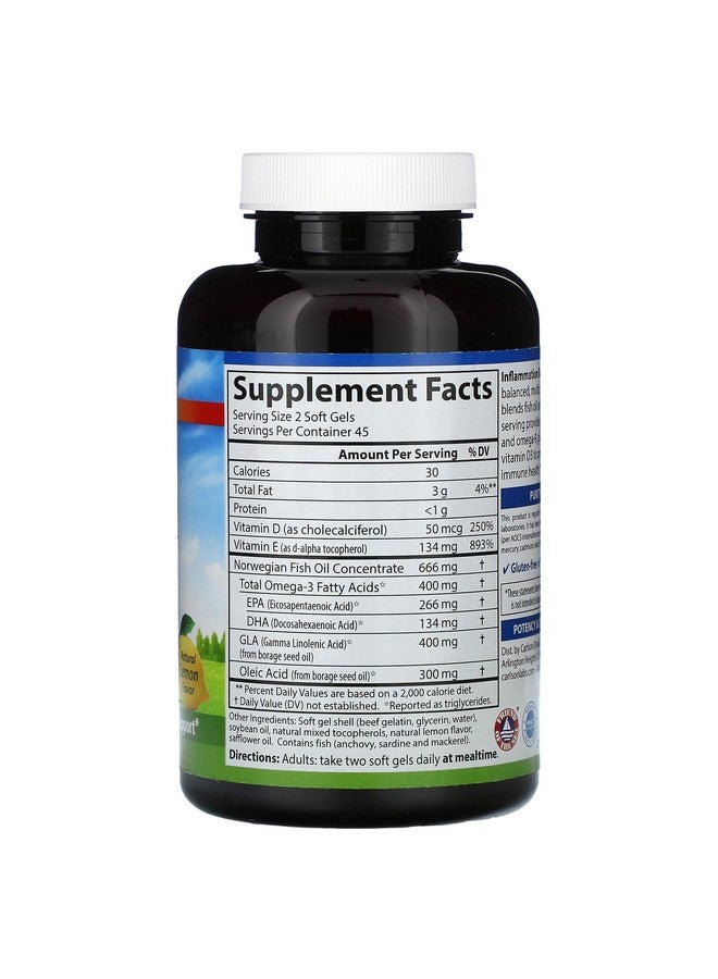 Carlson Labs Inflammation Balance Multi Nutrients, 90 Softgels - Image 2