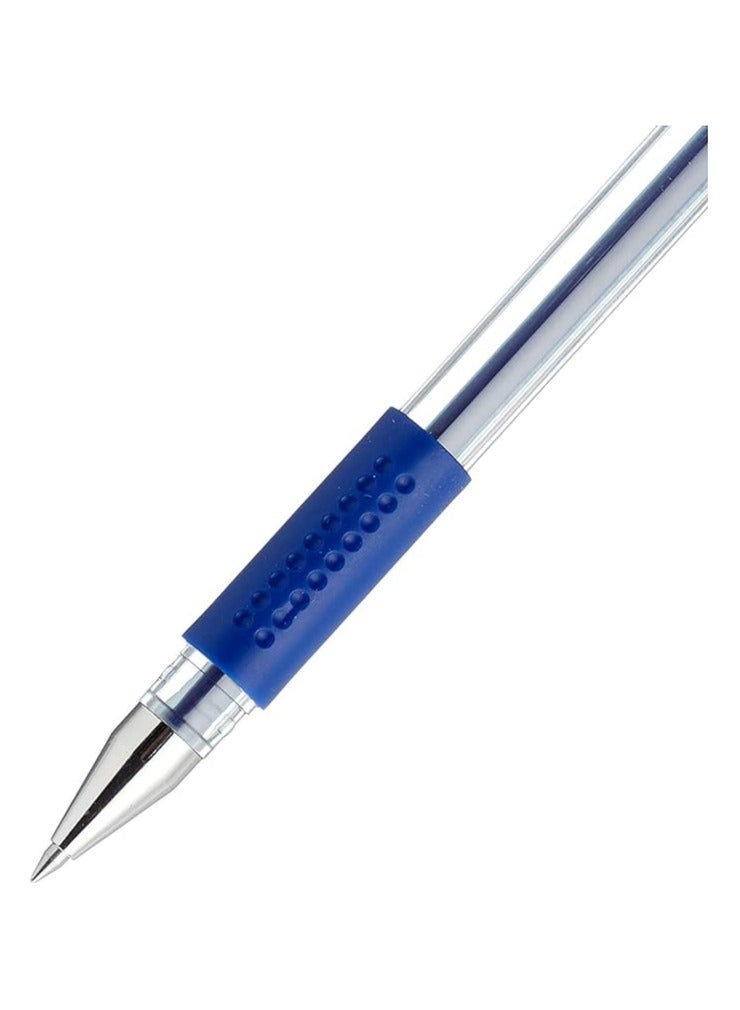 Deli Daily Blue Gel Pen Soft Grip 0.5mm 12pcs E6600 - Image 2