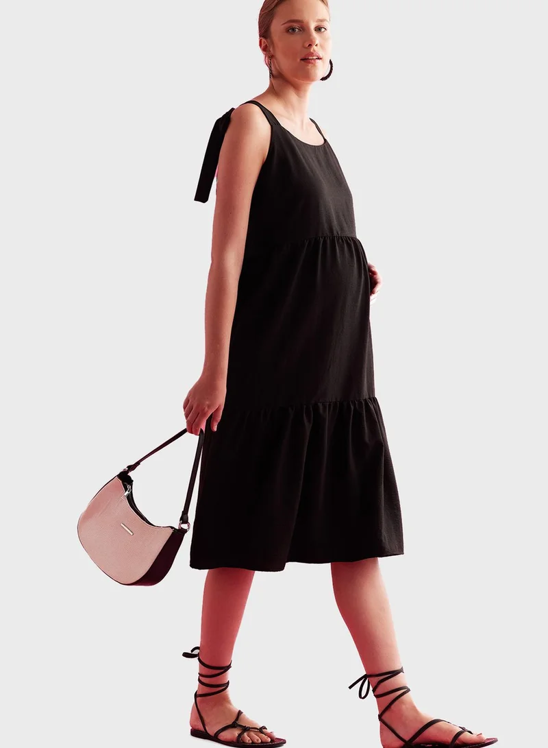 DeFacto Tiered Cotton Dress