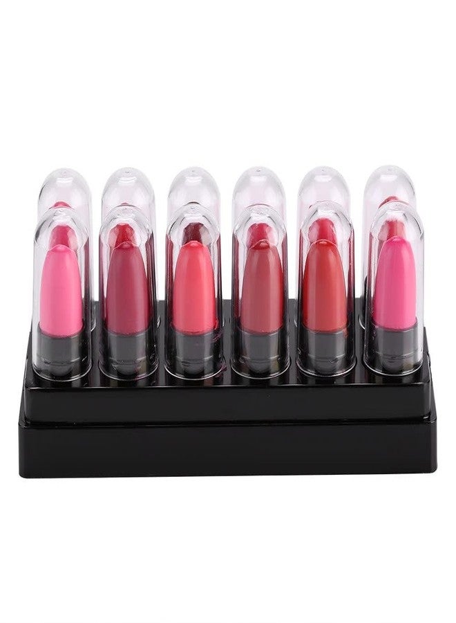 Aasakt 12 pcs Matte Lipstick Set Mini Crayon Matte Lipstick Set for Women Long Lasting Waterproof Lipsticks (Set of 12 Color) - Image 2