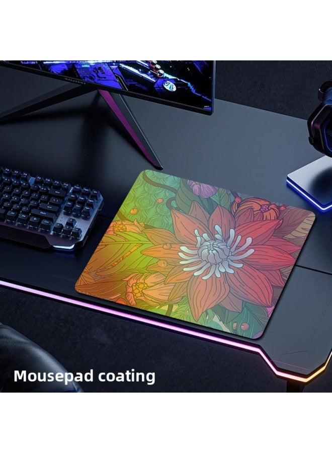 Firewire Competition Streamers Rainbow Magic Coated Coated Game Super Large Small Size Mouse Pad No Edge Fps E-Sports-Color:400*450*4-Pattern:5  - Image 1