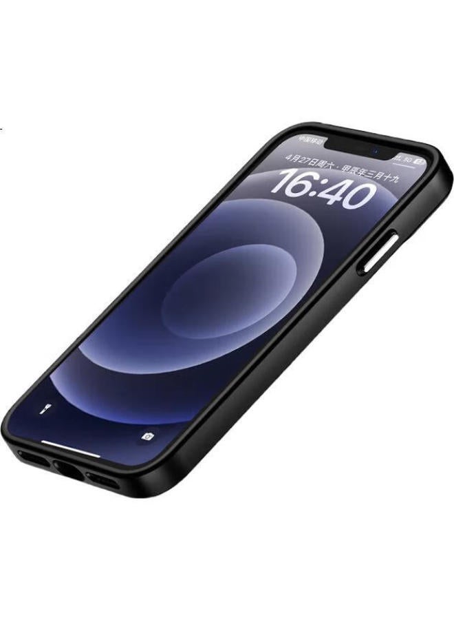 Keklle Iphone 12 Case Apple 12 Protective Cover Magnetic Adsorption Wireless Charging Frosted Anti-fall Lens Full Package Soft Edge Protection Case Ivory White - Image 3