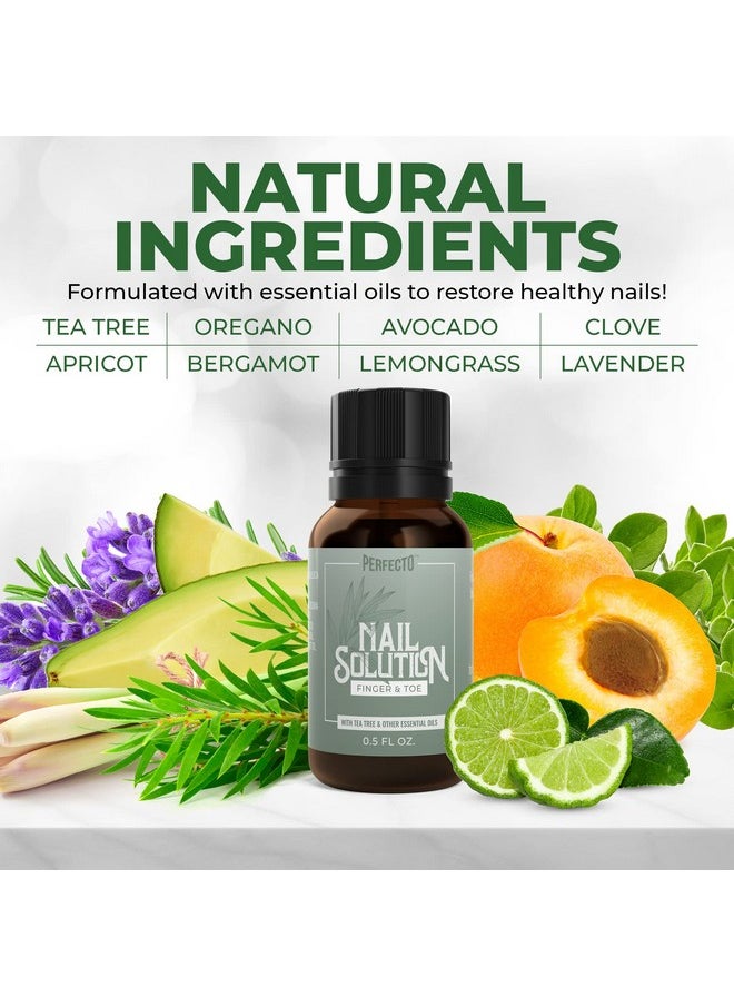 Perfecto - Toenail Treatment With Tea Tree Oil Fingernail And Toe Nail Treatment Extra Strength Nail Repair Foot Nail Treatment Renews Foot Yellow & Cracked Nails - Image 1
