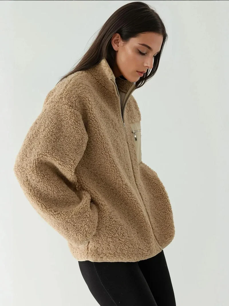 HICCUP Textured Pocket Detail Jacket