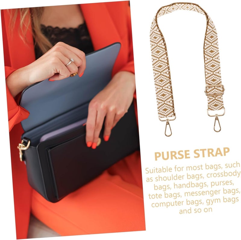 Styzere Adjustable Purse Strap Replacement for Women, 1.5" Wide Crossbody Shoulder Strap Bag Strap Boho Handbag Strap (Design G) - Image 2
