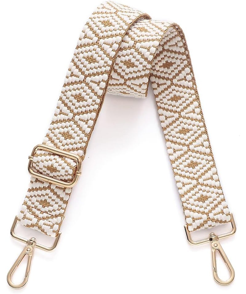 Styzere Adjustable Purse Strap Replacement for Women, 1.5" Wide Crossbody Shoulder Strap Bag Strap Boho Handbag Strap (Design G) - Image 1