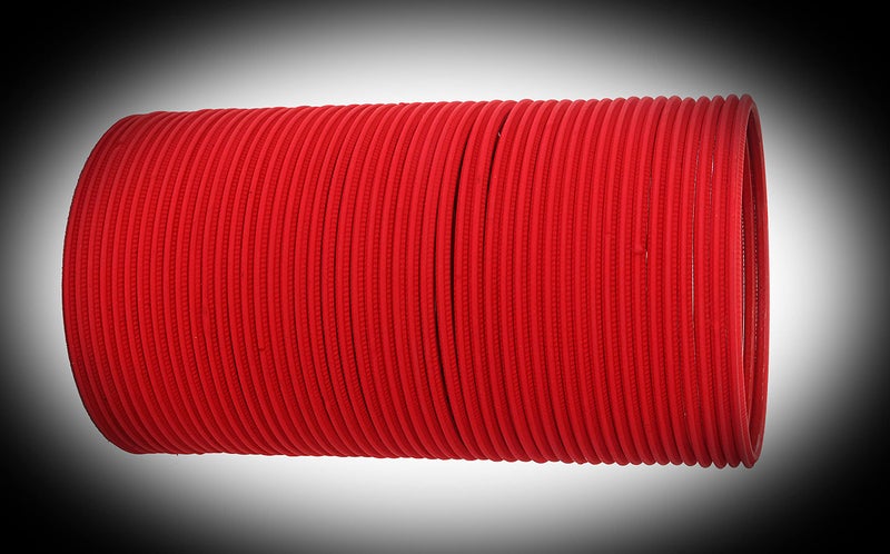 NMII Non-Precious Metal Base Metal with Cutting Shaped Matte Finished Bangle Set For Women and Girls, (Red_2.6 Inches), Pack Of 48 Bangle Set - Image 5