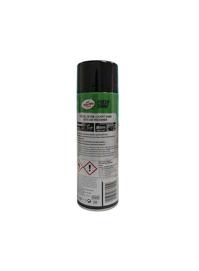 Turtle Wax Fresh Shine New Car Combo Pack - 2 x 500ml - Long-Lasting Cockpit Shine and Air Freshener - Image 3