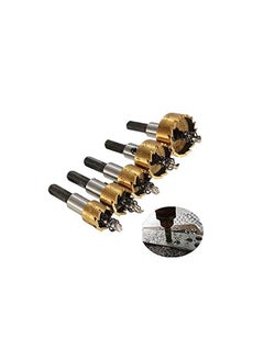 SCIENISH 5Pcs Carbide Tip HSS Drill Bit Saw Set Metal Wood Drilling Hole Cut Tool for Installing Locks 16/18.5/20/25/30mm  - Image 2