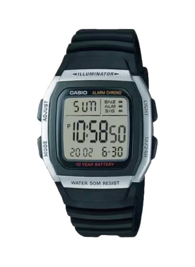 CASIO Men's Resin Digital Watch W-96H-1A - 35.7 mm 