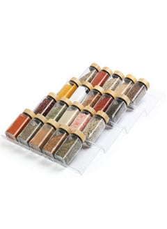MUGATH Mugath Spice Drawer Organizer 4 Tier Clear Acrylic Expandable in Drawer Kitchen Drawer Spice Tray for CabinetCountertop  - Image 2