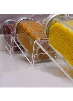 MUGATH Mugath Spice Drawer Organizer 4 Tier Clear Acrylic Expandable in Drawer Kitchen Drawer Spice Tray for CabinetCountertop  - Image 4
