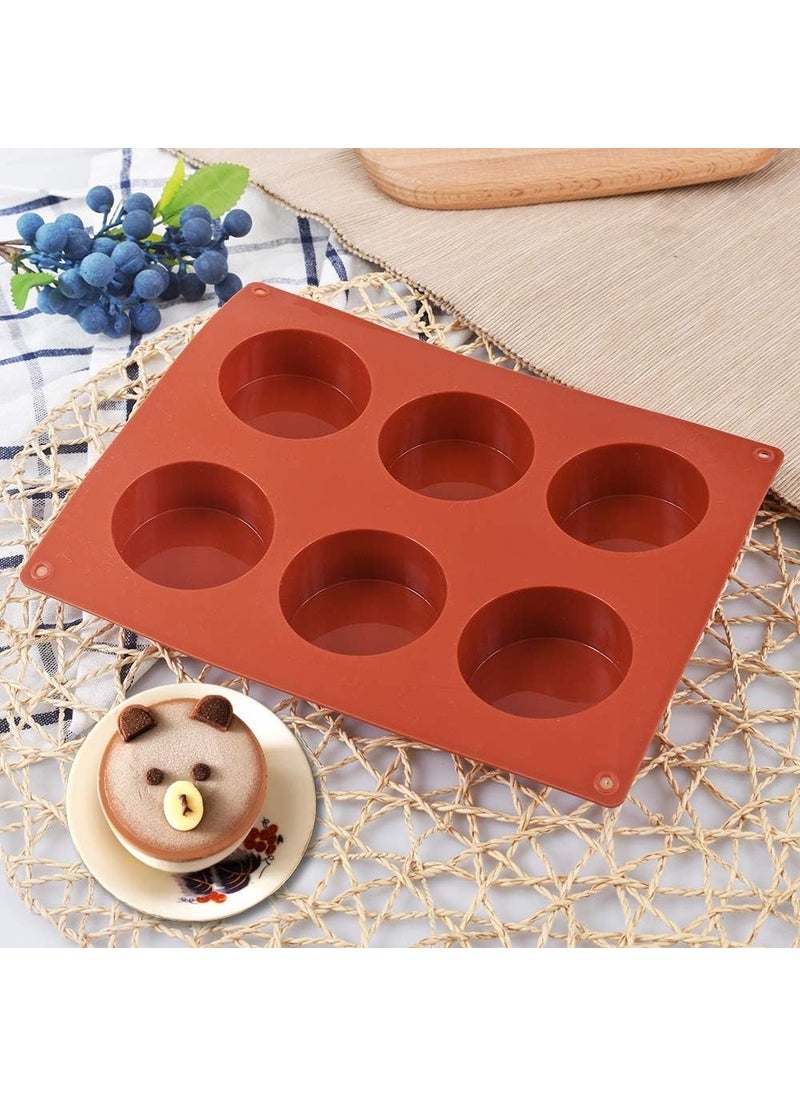 Tinky Winky - Round Cylinder Mold Cupcake, Handmade Soap, Muffin, Cake, Cheesecake, Brownie Chocolate Mold - Image 1