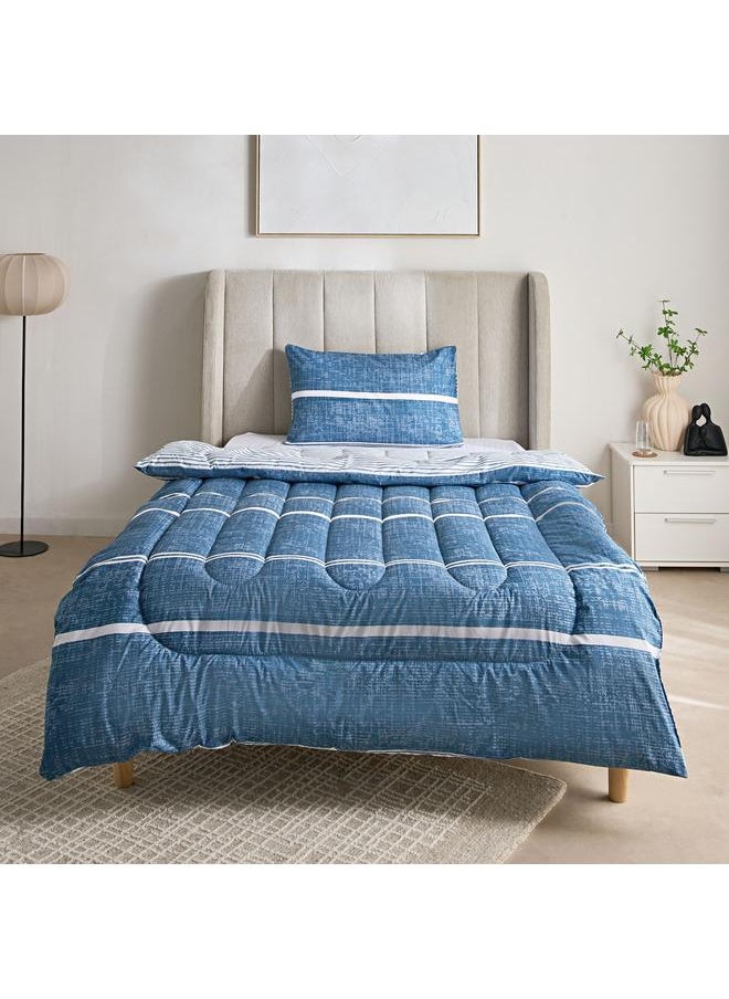 Home Box Ontario 2-Piece Elfin Printed Microfiber Twin Comforter Set - 160x220 cm  - Image 3