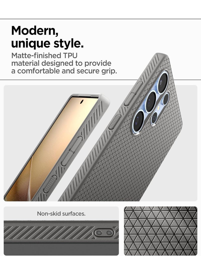 Spigen Liquid Air Case Compatible with Samsung Galaxy S25 Ultra - Grey