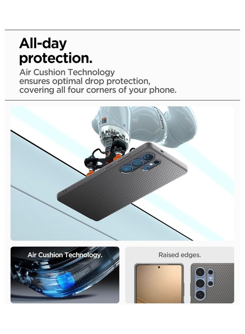 Spigen Liquid Air Case Compatible with Samsung Galaxy S25 Ultra - Grey
