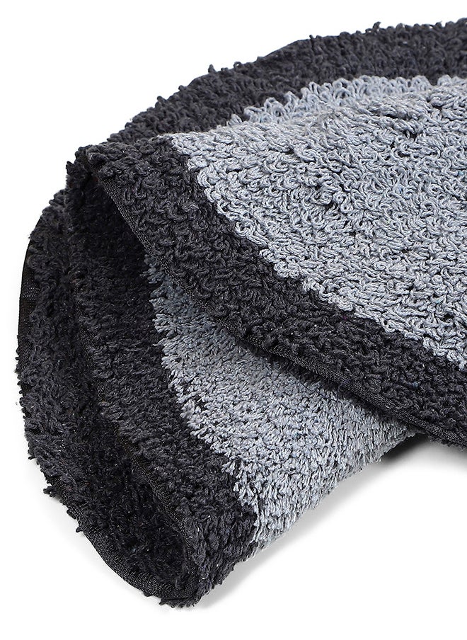 Status Contract Microfiber Soft and Super Absorbent Door Mat/Bath Mat- Grey, 38 X 58 Cm  - Image 5